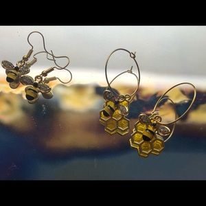 Handmade Bumblebee earrings